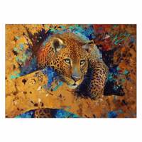 تابلو شاسی ونسونی طرح Tiger Art سایز 30x40 سانتی متر Wensoni Tiger Art Chassis 40 x 30