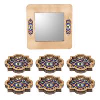 مجموعه ظروف هفت سین 7 پارچه گره کد 4-9671 Gereh 9671-4 Haft Seen Set 7 Pcs