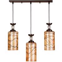 چراغ آویز چشمه نور 3 شعله کد G549/3H-BR Cheshmeh Noor G549/3H-BR Three Flames Hanging Lamp