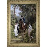 تابلو گالری هنری پیکاسو طرح دیدار در جنگل