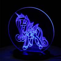 چراغ خواب سه بعدی سهیل مدل اسب تک شاخ - Soheil Unihorn 3D Night Light