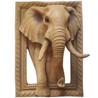 تابلو طرح فیل خاکی کد 140