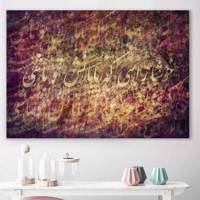 تابلو بوم خط روزتو طرح خوشا Rouzeto Khosha Canvas