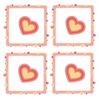 استیکر سالسو طرح love Frame Salso love Frame Sticker