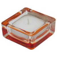 جاشمعی لیوناردو مدل کوآد نارنجی Leonardo Quad Orange Candle Holder