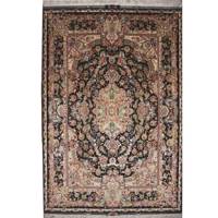 فرش دستباف سه متری تبریز چله ابریشم طرح سالاری قالیچه carpet