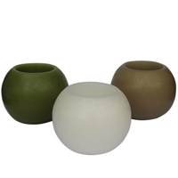 شمع بدون شعله کالیفرنیا کندل مدل CC32GRN - بسته 3 عددی California Candle CC32GRN Flameless LED Candle Set - Pack Of 3