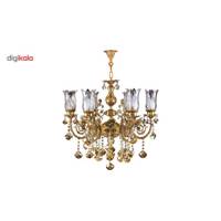 لوستر چشمه نور 6 شعله کدC2504/6G Cheshmeh Noor C2504/6G Six Flames Chandelier