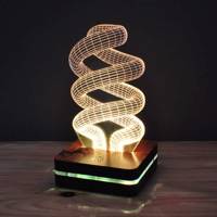چراغ خواب موهومی طرح لامپ مارپیچ هفت رنگ Mohomi Wirelight 7 Color Lamp Twist Lamp