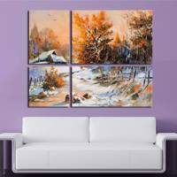 تابلوی دیواری 4 تکه بارمان مدل TA710 Barman TA710 Tableau 4 Pcs