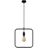 لوستر چشمه نور 1 شعله کد 3310/1H-BK همراه با لامپ ادیسون Cheshmeh Noor 3310/1H-BK One Flame Chandelier