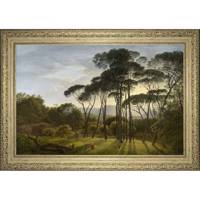 تابلو گالری هنری پیکاسو طرح چشم انداز ایتالیایی با کاج های چتری