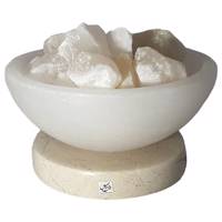 آباژور سنگ نمک طب سنگ طرح کاسه کد TA-50106 Tebsang Bowl TA-50106 Salt Stone Lamp