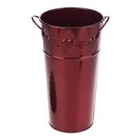 سطل دسته دار دکوری قرمز مدل 2231 Red Bucket With Handle 2231