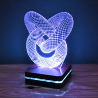 چراغ خواب موهومی طرح گره قلب هفت رنگ Mohomi Wirelight 7 Color Lamp Heart Knot