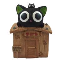 مجسمه طرح گربه روی کلبه کد 13-877