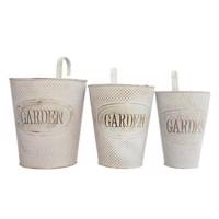 گلدان فلزی گلدونه مدل 02 بسته 3 عددی Goldooneh 02 Metal Flower Pot Pack of 3