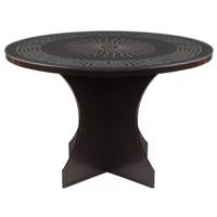 میز ناهار خوری صنایع چوب قائم کد K305 سایز 120 × 120 Sanaye Choob Ghaem K305 MDF circle Dinning Room Table Size 120 x 120