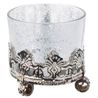 جاشمعی پایه کوتاه Biltema مدل نقره کد PRS-47419 Biltema Silver Short Base PRS-47419 Candle Holder