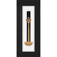 تابلوی طلاکوب زرسام طرح برج میلاد سایز 14 × 35 سانتی متر Zarsam Milad Tower Golden Tableau Size 35 x 14 cm