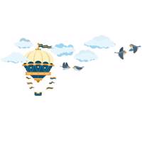 استیکر سالسو طرح بالون در آسمان salso ballon in the sky sticker