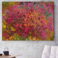 تابلو بوم خط روزتو طرح انارُم Rouzeto Anarom Canvas modern iranian calligraphy