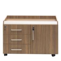 کمد اداری چرخ دار فرآذین مدل FAD-102 بلوطی روشن Farazin FAD-102 Light Oak Wheeled Cupboard