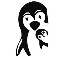 استیکرچوبی دکوپدیده مدل دالی پنگوئن DecoPadideh Dolly Penguin Sticker