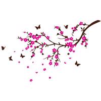 استیکر پدیده شاپ طرح شکوفه آلبالو Padidehshop Cherry Blossom Sticker