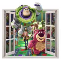 استیکر سه بعدی سالسو طرح داستان اسباب بازی ها Salso Toys Story 3D Wall Sticker