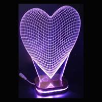 چراغ خواب سه بعدی هفت رنگ کدpb_007