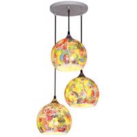 چراغ آویز چشمه نور 3 شعله کد 1278/3H-MIX Cheshmeh Noor 1278/3H-MIX Three Branch Hanging Lamp