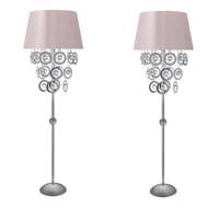 آباژور ایستاده دیلایت مدل Asal Silver Sx2 بسته 2 عددی Delight Asal Silver Sx2 Standing Lamp Pack Of 2