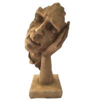 مجسمه طرح خاکی مدل Thinking 02 - Soil Thinking02 Statue