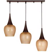 چراغ آویز چشمه نور 3 شعله کد G551/3H-BR - Cheshmeh Noor G551/3H-BR Three Flame Hanging Lamp