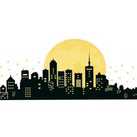 استیکر سالسو طرح light city - Salso light city Sticker