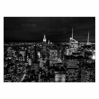 تابلو شاسی ونسونی طرح NY City Grayscale سایز 50x70 سانتی متر Wensoni NY City Grayscale Chassis Size 50 x 70 Cm