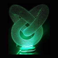 چراغ خواب سه بعدی هفت رنگ کدpb_005