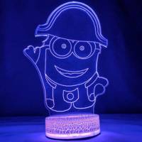 چراغ خواب سه بعدی زیما مدل Minion Zima Minion 3D Night Light