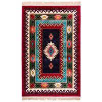 فرش ماشینی دنیای فرش طرح عشایری کد 1001