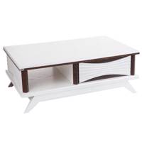 میز جلو مبلی مدرن چوب کد 380 صدفی Modern Choob 380 white Coffee Table