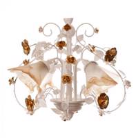 لوستر فورژسازان چهار شعله مدل مرجان طلایی Forzhsazan marjan four flames chandelier