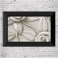 تابلو شاسی چوبی دکوگراف مدل Flower کد 311 سایز 60x40 سانتی متر DecoGraph Flower 311 Wood Chassis Size 60x40 Cm